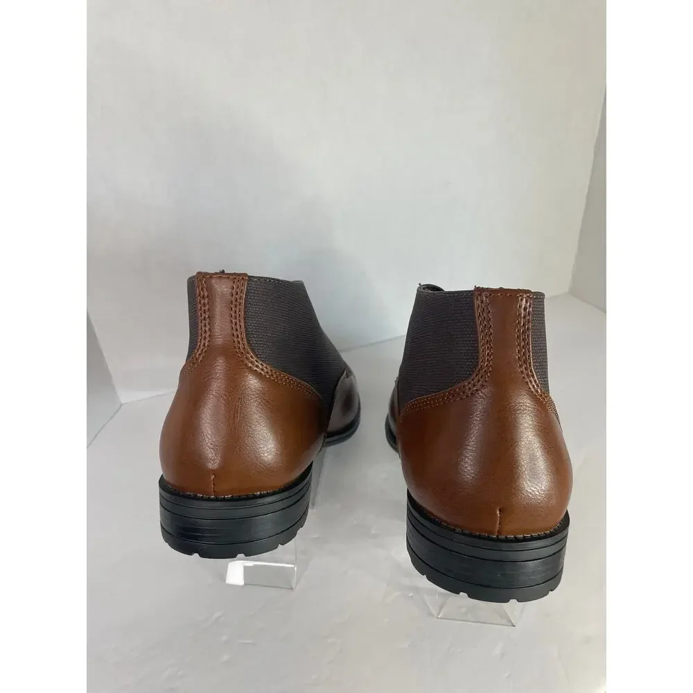 Andrew Fezza Men’s Jenson Chukka Lace Up Brown/Coffee Dress Casual Ankle Boots